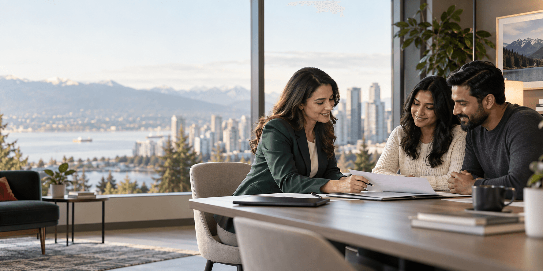 Canadian immigration consultation in a modern office